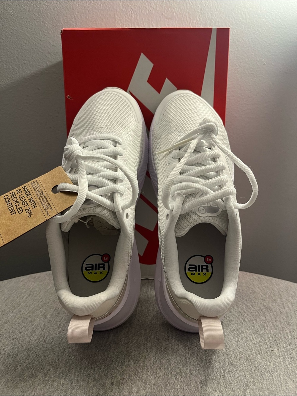 Nike Air Max Nuaxis SE White Metallic Sliver Women's Shoe Size 8 IB4341-100 - Picture 8 of 11